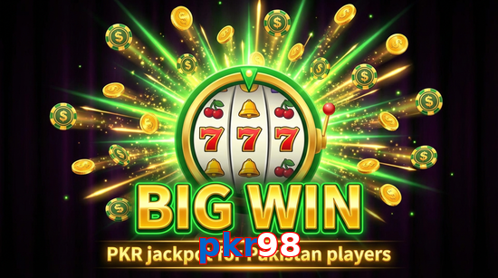 Big win animation on Pkr98 slot game